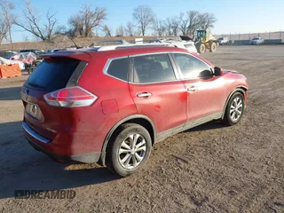2016 Nissan Rogue SV with VIN KNMAT2MV9GP678115, listed as a IAAI auction lot 41469925 with 107,075 mi miles and . Bid and sale history available at carsss.com. Image 4.