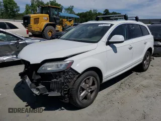 2014 Audi Q7 Premium Plus с VIN WA1LMAFE6ED012514, выставлен на аукционе Copart как лот 57918725 с пробегом 135 645 миль миль и Списание • Salvage title. История ставок и продаж доступна на DreamBid. Изображение 1.
