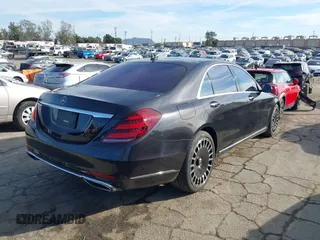 2018 Mercedes-Benz S 560 with VIN WDDUG8DB0JA385097, listed as a IAAI auction lot 41384874 with 76,423 mi miles and . Bid and sale history available at carsss.com. Image 4.