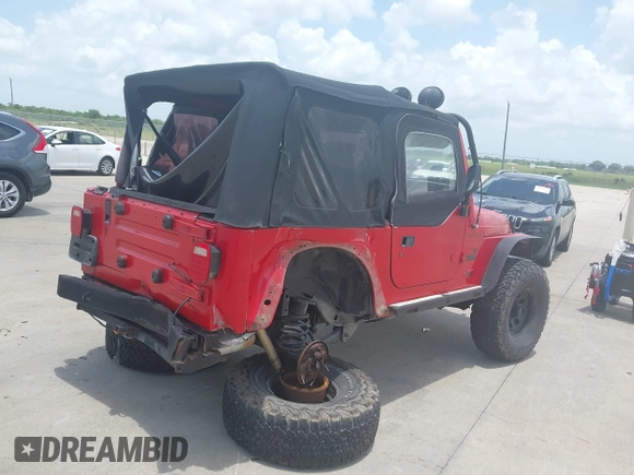 1999 Jeep Wrangler SE with VIN 1J4FY29P8XP464616, listed as a IAAI auction lot 42538529 with 126,497 mi miles and . Bid and sale history available at DreamBid. Image 4.