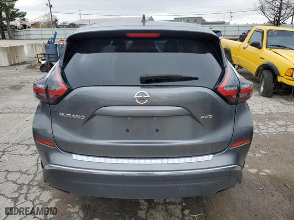 2022 Nissan Murano S with VIN 5N1AZ2AS4NC123565, listed as a Copart auction lot 80870634 with 31,719 mi miles and Salvage Title. Bid and sale history available at carsss.com. Image 6.