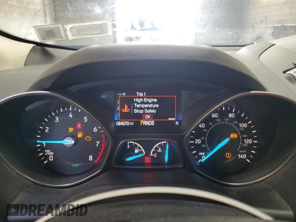 2017 Ford Escape SE z VIN 1FMCU9GD4HUD17066, wystawiony jako Copart lot #60504105 z przebiegiem 64 570 mil mil oraz Szkoda całkowita • Salvage title. Historia ofert i sprzedaży dostępna na DreamBid. Obrazek 9.