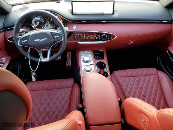 2024 Genesis GV70 3.5T Sport with VIN 5NMMCDTC4RH008296, listed as a Copart auction lot 74267434 with 9,639 mi miles and Non Repairable. Bid and sale history available at carsss.com. Image 8.