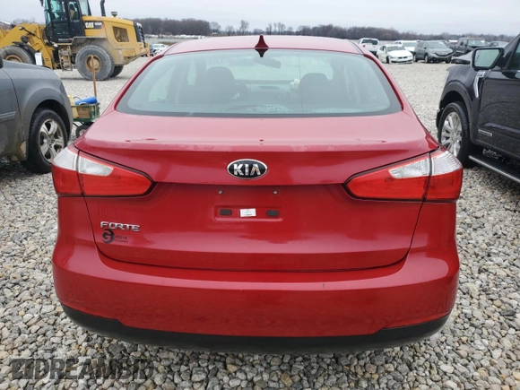 2016 Kia Forte LX with VIN KNAFK4A65G5567197, listed as a Copart auction lot 78432243 with 86,675 mi miles and Salvage Title. Bid and sale history available at carsss.com. Image 6.
