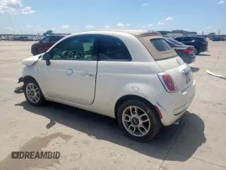 2012 FIAT 500 Pop with VIN 3C3CFFDR8CT128778, listed as a Copart auction lot 54201585 with 134,742 mi miles and Salvage title. Bid and sale history available at DreamBid. Image 2.