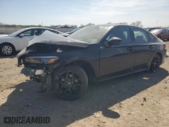 2025 Honda Civic Sport with VIN 2HGFE2F52SH509601, listed as a Copart auction lot 51988145 with 3,577 mi miles and Salvage title. Bid and sale history available at DreamBid. Image 1.