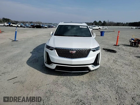 2024 Cadillac XT6 FWD Luxury with VIN 1GYKPAR47RZ705252, listed as a Copart auction lot 49244015 with 26,838 mi miles and Salvage title. Bid and sale history available at DreamBid. Image 12.