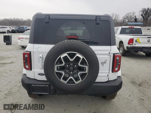 2024 Ford Bronco Outer Banks with VIN 1FMDE8BH5RLA99250, listed as a Copart auction lot 45733645 with 2,504 mi miles and Salvage Title. Bid and sale history available at DreamBid. Image 6.
