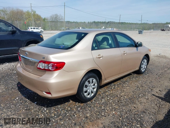 2011 Toyota Corolla L with VIN 2T1BU4EE1BC547635, listed as a IAAI auction lot 42053236 with 121,485 mi miles. Bid and sale history available at carsss.com. Image 4.