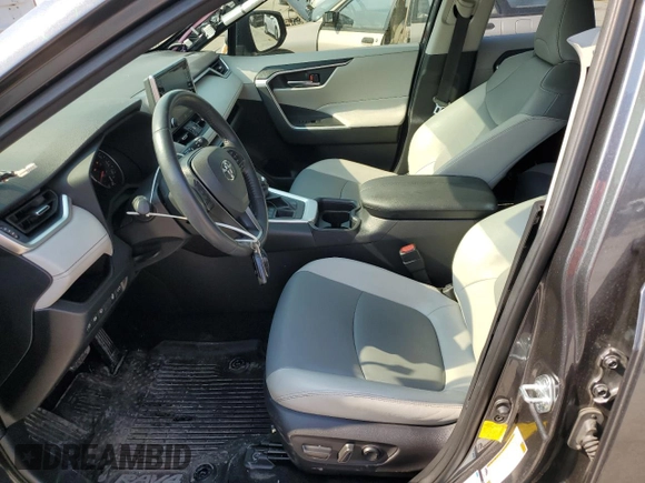 2019 Toyota RAV4 XLE Premium with VIN JTMA1RFV7KD026132, listed as a Copart auction lot 48594395 with 34,671 mi miles and Salvage Title. Bid and sale history available at carsss.com. Image 7.