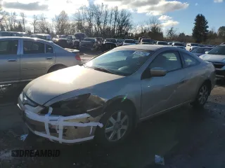 2005 Honda Accord Cpe LX V6 SE with VIN 1HGCM82425A015697, listed as a Copart auction lot 84307354 with 216,885 mi miles and Salvage Title. Bid and sale history available at carsss.com. Image 1.