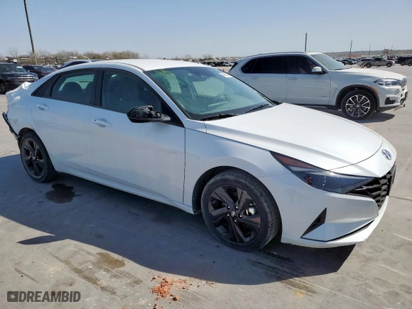 2021 Hyundai Elantra SEL with VIN 5NPLM4AGXMH038980, listed as a Copart auction lot 49645905 with 29,606 mi miles and Salvage Title. Bid and sale history available at carsss.com. Image 4.