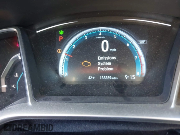 2016 Honda Civic Sedan EX with VIN 2HGFC2F74GH511641, listed as a IAAI auction lot 41843523 with 138,289 mi miles. Bid and sale history available at carsss.com. Image 15.
