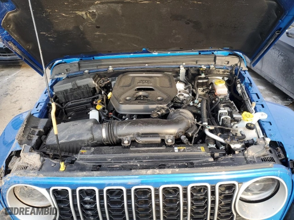2024 Jeep Wrangler Sahara with VIN 1C4PJXENXRW120021, listed as a Copart auction lot 41425475 with 0 mi miles and Salvage Title. Bid and sale history available at carsss.com. Image 12.