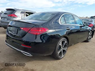 2025 Mercedes-Benz C 300 with VIN W1KAF4GBXSR238038, listed as a IAAI auction lot 41682379 with 431 mi miles and . Bid and sale history available at DreamBid. Image 4.