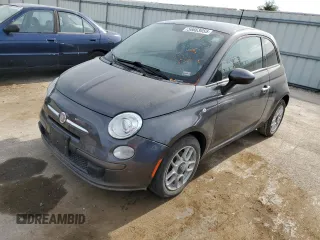 2015 FIAT 500 Pop z VIN 3C3CFFAR4FT501789, wystawiony jako Copart lot #56663655 z przebiegiem 64 574 mil mil oraz Szkoda całkowita • Salvage title. Historia ofert i sprzedaży dostępna na DreamBid. Obrazek 1.
