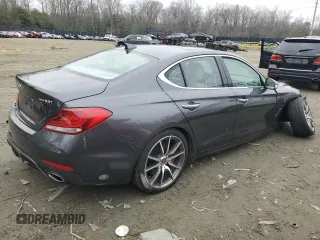 2020 Genesis G70 Advanced with VIN KMTG74LE6LU050831, listed as a Copart auction lot 86906644 with 35,901 mi miles and Salvage Title. Bid and sale history available at DreamBid. Image 3.