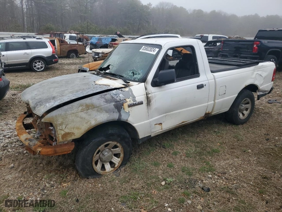 2007 Ford Ranger XL with VIN 1FTYR10D87PA00895, listed as a Copart auction lot 85802824 with 0 mi miles and Salvage Title. Bid and sale history available at carsss.com. Image 1.