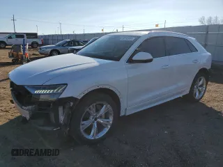 2019 Audi Q8 Prestige with VIN WA1CVAF12KD015786, listed as a Copart auction lot 80265964 with 37,134 mi miles and Salvage Title. Bid and sale history available at carsss.com. Image 1.