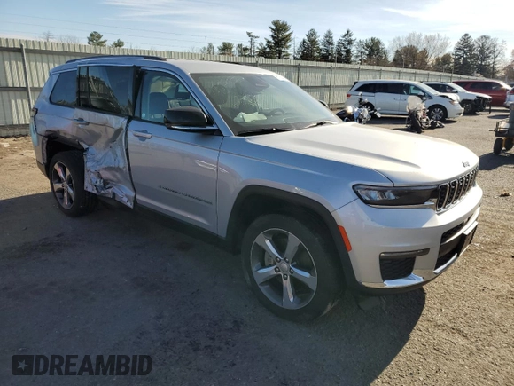 2021 Jeep Grand Cherokee Limited with VIN 1C4RJKBGXM8185112, listed as a Copart auction lot 81124324 with 72,742 mi miles and Salvage title. Bid and sale history available at DreamBid. Image 4.