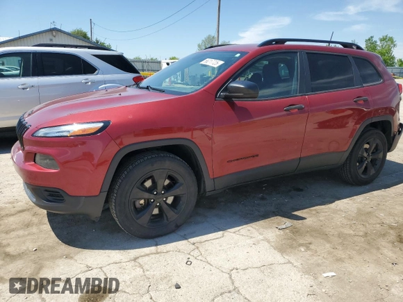 2017 Jeep Cherokee Sport z VIN 1C4PJMAB3HW656799, wystawiony jako Copart lot #56217725 z przebiegiem 66 585 mil mil oraz Szkoda całkowita • Salvage title. Historia ofert i sprzedaży dostępna na DreamBid. Obrazek 1.