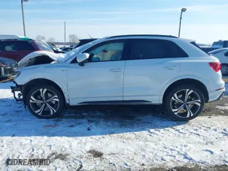 2023 Audi Q3 S line Premium Plus with VIN WA1EEDF39P1082244, listed as a IAAI auction lot 41410992 with 19,520 mi miles. Bid and sale history available at carsss.com. Image 14.