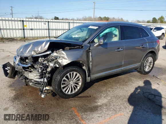 2017 Lincoln MKX Select with VIN 2LMPJ6KR2HBL35040, listed as a Copart auction lot 45922025 with 55,864 mi miles and Salvage Title. Bid and sale history available at carsss.com. Image 1.