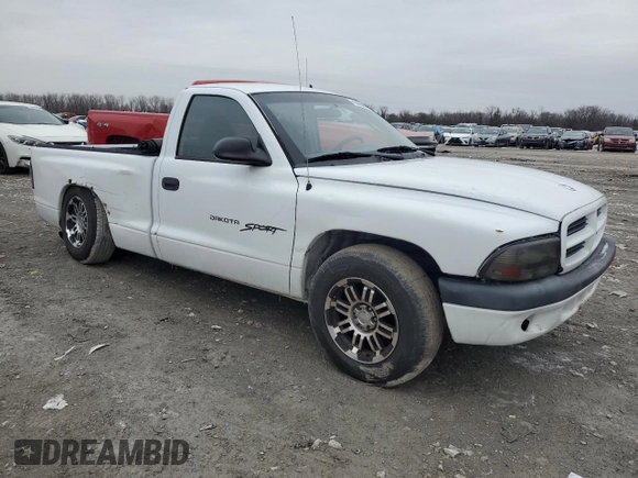 2001 Dodge Dakota with VIN 1B7FL26X91S310784, listed as a Copart auction lot 45486455 with 300,303 mi miles and Salvage Title. Bid and sale history available at carsss.com. Image 4.