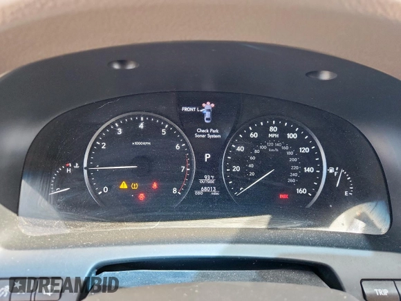 2014 Lexus LS 460 L with VIN JTHGL5EF3E5053378, listed as a Copart auction lot 61666425 with 68,013 mi miles and Salvage title. Bid and sale history available at DreamBid. Image 9.