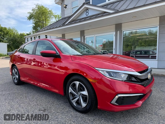 2020 Honda Civic LX z VIN 2HGFC2F6XLH501357, wystawiony jako Copart lot #59871375 z przebiegiem 213 685 mil mil oraz Czysty tytuł • Clean title. Historia ofert i sprzedaży dostępna na DreamBid. Obrazek 1.
