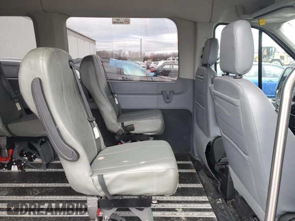 2017 Ford Transit Passenger XL with VIN 1FBZX2CM9HKA42393, listed as a Copart auction lot 85641834 with 116,120 mi miles and Salvage Title. Bid and sale history available at carsss.com. Image 11.