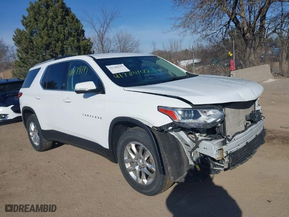 2018 Chevrolet Traverse LT Cloth with VIN 1GNEVGKW5JJ105265, listed as a IAAI auction lot 41784147 with 144,634 mi miles. Bid and sale history available at carsss.com. Image 1.