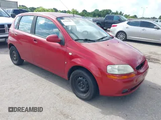 2007 Chevrolet Aveo LS with VIN KL1TD66697B698386, listed as a IAAI auction lot 42566381 with 157,956 mi miles and . Bid and sale history available at DreamBid. Image 1.