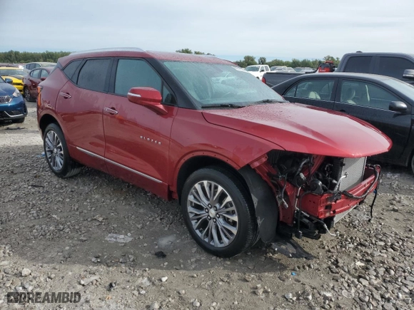 2019 Chevrolet Blazer Premier with VIN 3GNKBFRSXKS678381, listed as a Copart auction lot 69316594 with 20,397 mi miles and Salvage Title. Bid and sale history available at carsss.com. Image 4.