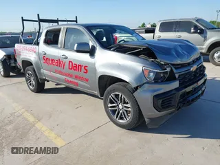 2021 Chevrolet Colorado 2WD Work Truck z VIN 1GCGSBEA4M1109275, wystawiony jako IAAI lot #41881866 z przebiegiem 62 077 mil mil oraz . Historia ofert i sprzedaży dostępna na DreamBid. Obrazek 1.