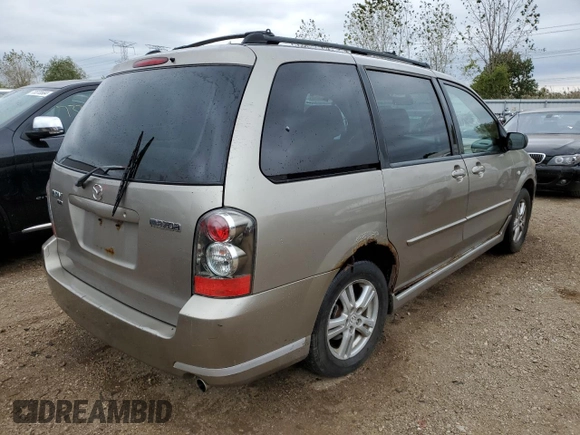 2006 Mazda MPV LX with VIN JM3LW28A560561959, listed as a Copart auction lot 72712144 with 182,727 mi miles and Salvage Title. Bid and sale history available at carsss.com. Image 3.