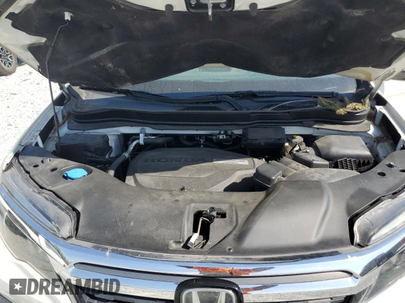 2019 Honda Ridgeline RTL-E with VIN 5FPYK3F72KB021673, listed as a Copart auction lot 50599005 with 65,469 mi miles and Salvage title. Bid and sale history available at DreamBid. Image 11.