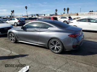 2018 Infiniti Q60 Luxe with VIN JN1CV7EK6JM200329, listed as a Copart auction lot 46535955 with 54,059 mi miles and Salvage Title. Bid and sale history available at carsss.com. Image 2.