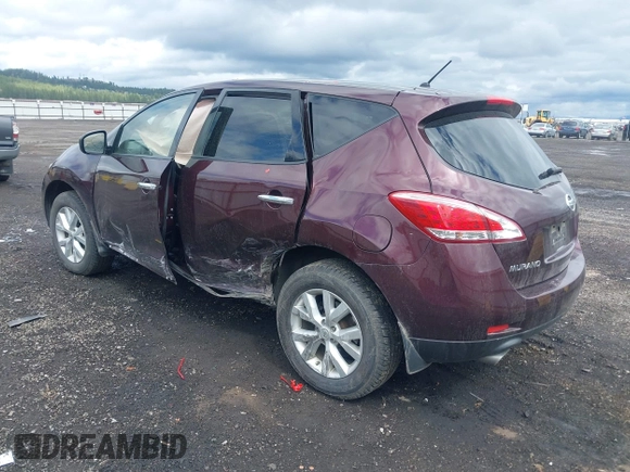 2014 Nissan Murano SL with VIN JN8AZ1MU4EW401508, listed as a IAAI auction lot 41969431 with 109,006 mi miles and . Bid and sale history available at carsss.com. Image 3.