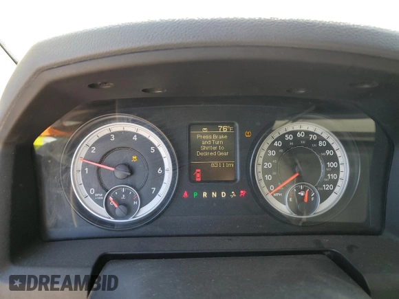2013 Ram 1500 Tradesman with VIN 3C6JR7DG2DG596599, listed as a Copart auction lot 55009895 with 83,111 mi miles and Salvage title. Bid and sale history available at DreamBid. Image 9.