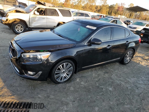 2014 Kia Cadenza Premium with VIN KNALN4D78E5148756, listed as a Copart auction lot 77539394 with 109,296 mi miles and Salvage Title. Bid and sale history available at carsss.com. Image 1.