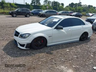 2012 Mercedes-Benz C 63 AMG with VIN WDDGF7HB3CA657178, listed as a IAAI auction lot 40203893 with 91,295 mi miles and . Bid and sale history available at carsss.com. Image 2.