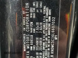 2020 Kia Sedona EX with VIN KNDMC5C16L6607032, listed as a Copart auction lot 49848185 with 131,998 mi miles and Salvage Title. Bid and sale history available at carsss.com. Image 13.