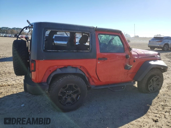2017 Jeep Wrangler Sport with VIN 1C4AJWAGXHL515808, listed as a Copart auction lot 83845134 with Not Provided miles and Salvage Title. Bid and sale history available at DreamBid. Image 3.