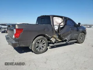 2017 Nissan Titan SL with VIN 1N6AA1E6XHN536809, listed as a Copart auction lot 47956345 with 135,207 mi miles and Salvage title. Bid and sale history available at DreamBid. Image 3.