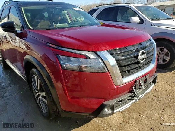 2022 Nissan Pathfinder Platinum with VIN 5N1DR3DK8NC269210, listed as a Copart auction lot 46353535 with 63,491 mi miles and Salvage Title. Bid and sale history available at carsss.com. Image 14.