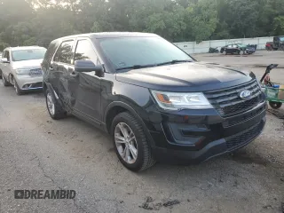2017 Ford Police Interceptor Utility with VIN 1FM5K8AR3HGD93373, listed as a Copart auction lot 64998215 with 57,314 mi miles and Salvage title. Bid and sale history available at DreamBid. Image 4.