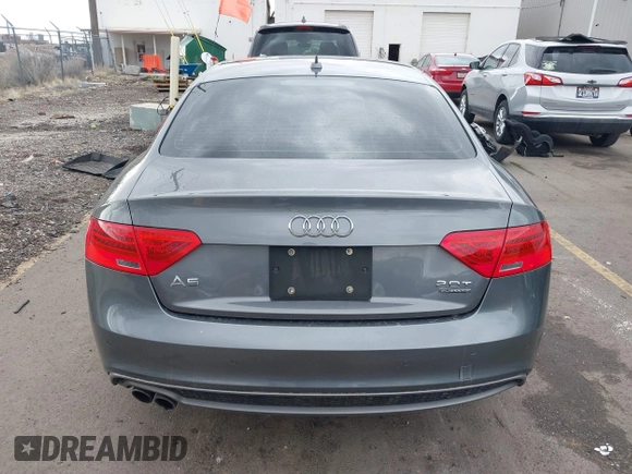 2016 Audi A5 Premium Plus with VIN WAUM2AFR1GA053119, listed as a IAAI auction lot 41724238 with 128,639 mi miles. Bid and sale history available at carsss.com. Image 16.