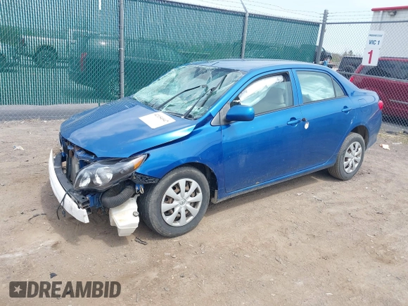 2009 Toyota Corolla with VIN JTDBL40E399046515, listed as a IAAI auction lot 42154947 with 153,041 mi miles. Bid and sale history available at carsss.com. Image 2.