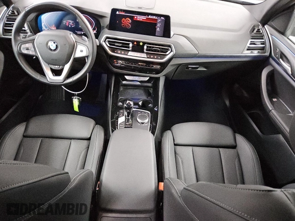 2024 BMW X3 sDrive30i with VIN 5UX43DP03R9W14974, listed as a Copart auction lot 49742925 with 21,256 mi miles and Clean Title. Bid and sale history available at DreamBid. Image 8.